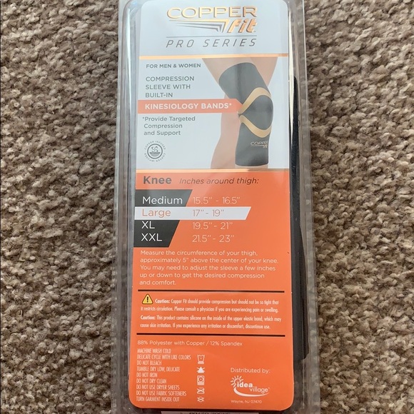 NEW Copper Fit Pro Series knee sleeve sz large - Picture 2 of 2
